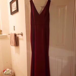 DB Collection Size 2, Merlot Bridesmaid Dress/Gown